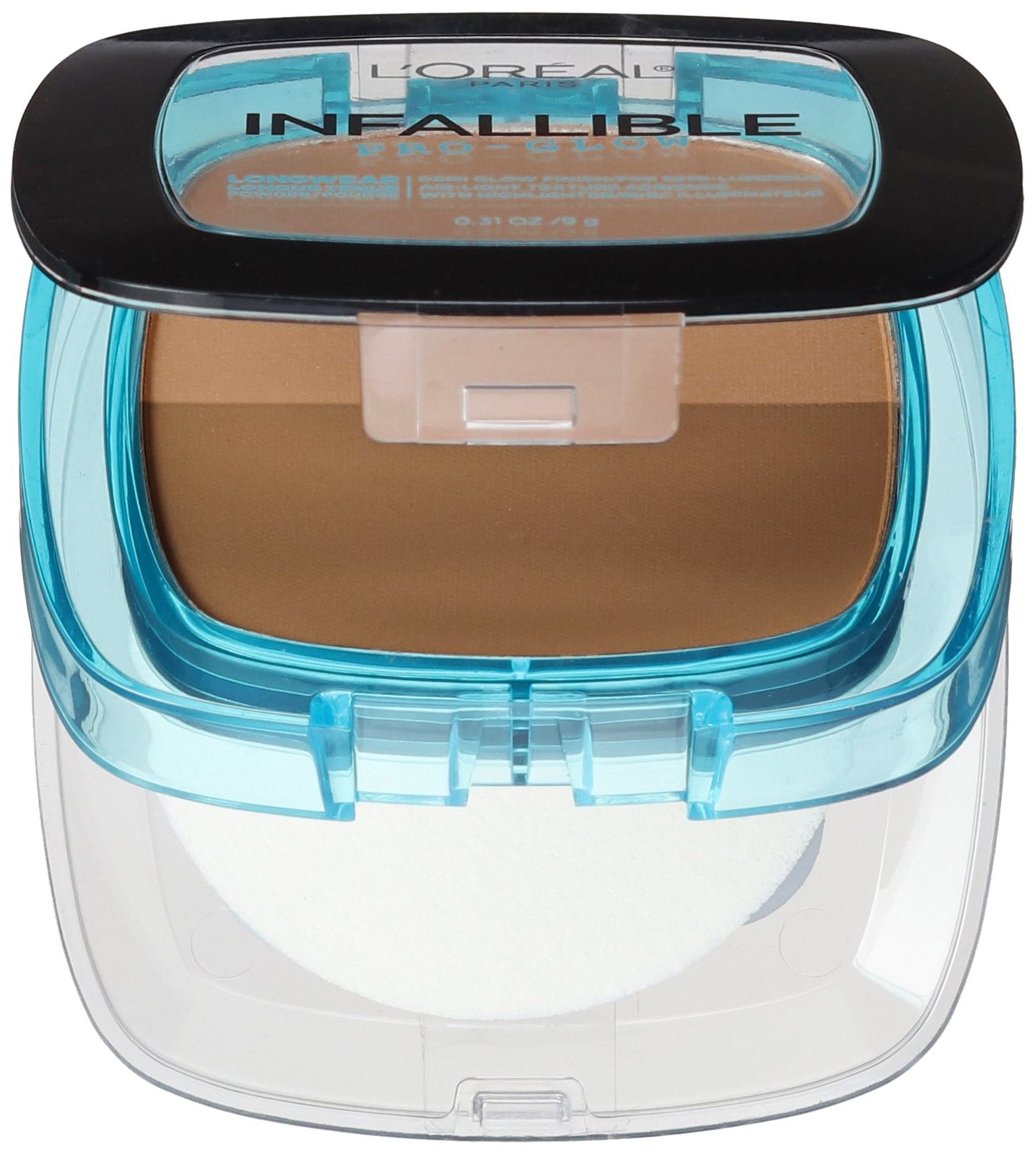 L'Oréal Paris Infallible Pro Glow Pressed Powder, Creme Cafe, 0.31 oz.