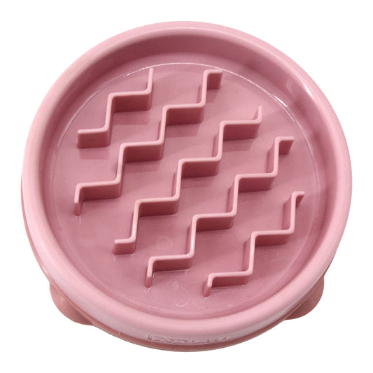 Outward Hound Fun Feeder Slo Bowl, Slow Feeder Dog Bowl, Small, Pink