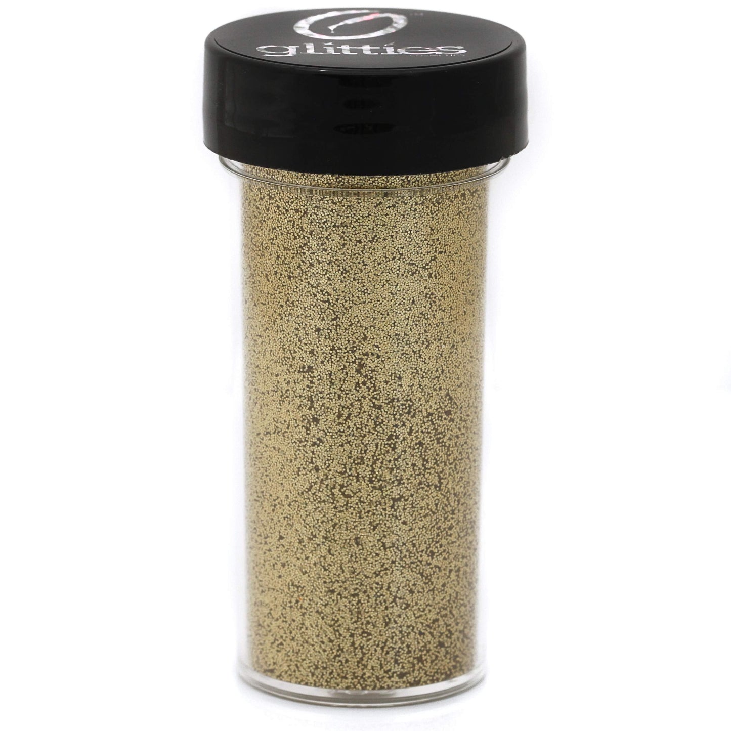 GLITTIES - Gold Jewel - Holographic Loose Fine Glitter Powder (.008") - Great for Nail Art, Nail Polish, Gel, Gel Polish or Acrylic Nail Powder - Solvent Resistant - (30 Gram Jar)