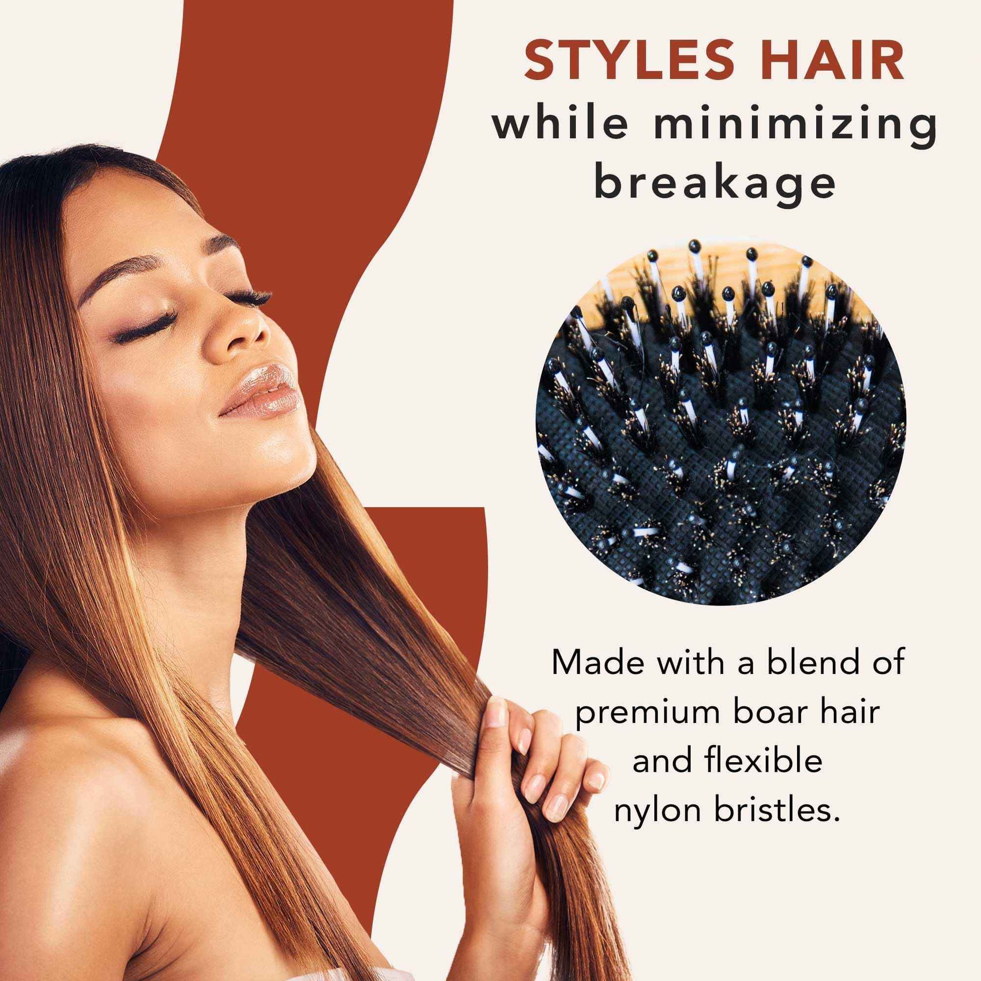 Beauty by Earth Sea Salt Spray for Hair Made From Natural & Organic Ingredients and Boar Brush with Pins, Texturing Spray for Men & Women