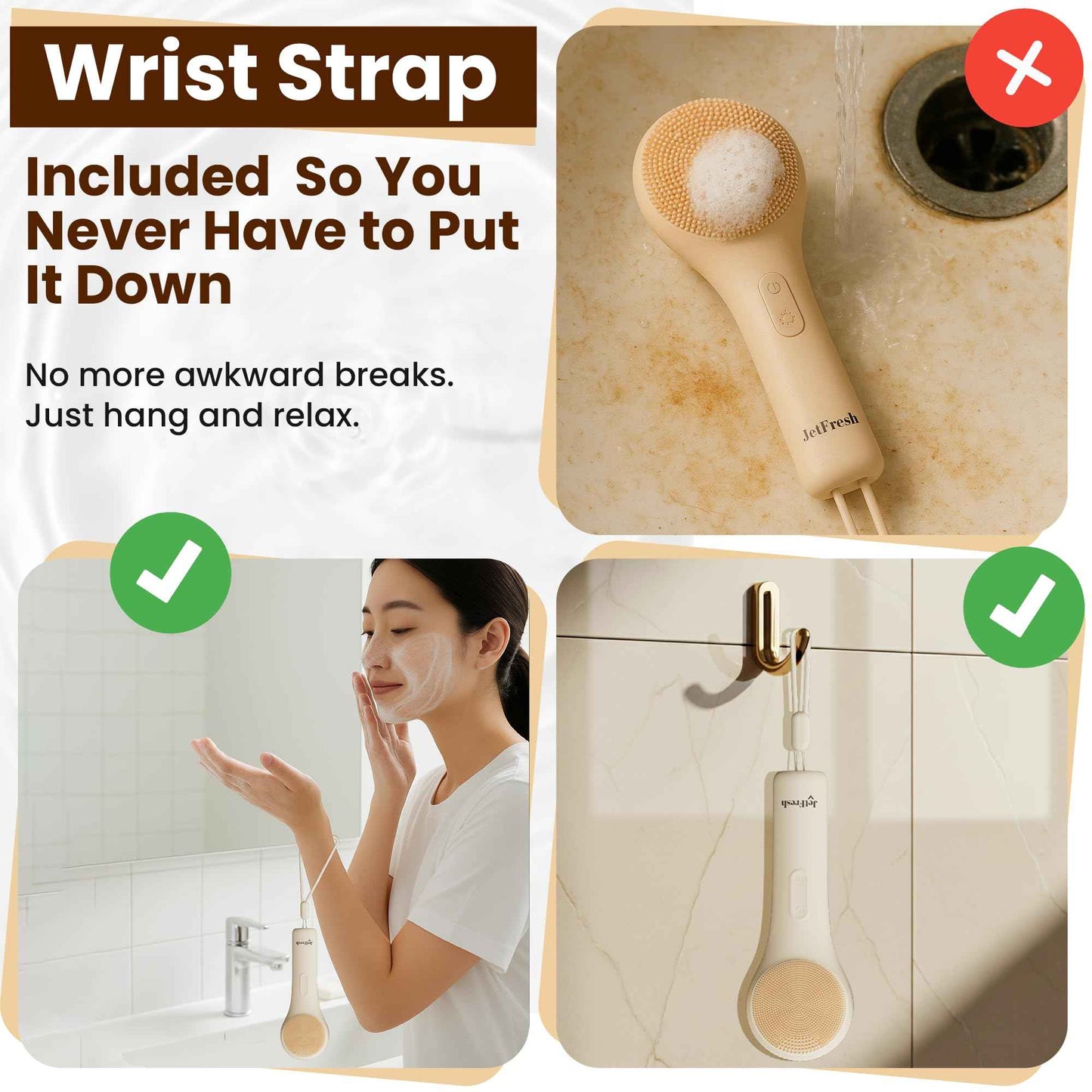 Electric Face Scrubber Facial Cleansing Brush with 5 Modes and Sonic Pulse - Soft Bristles, Waterproof & Rechargeable Silicone face Brushes for Cleansing, Exfoliating, Massaging for Men and Women