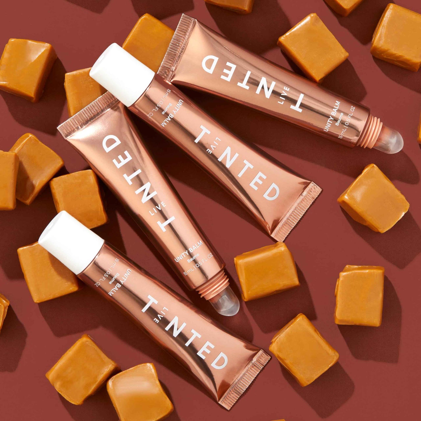 Live Tinted Unity Balm – Ultra-Hydrating Lip Balm with Shea Butter, Hyaluronic Acid & Vitamin E – Universal Warm Tint