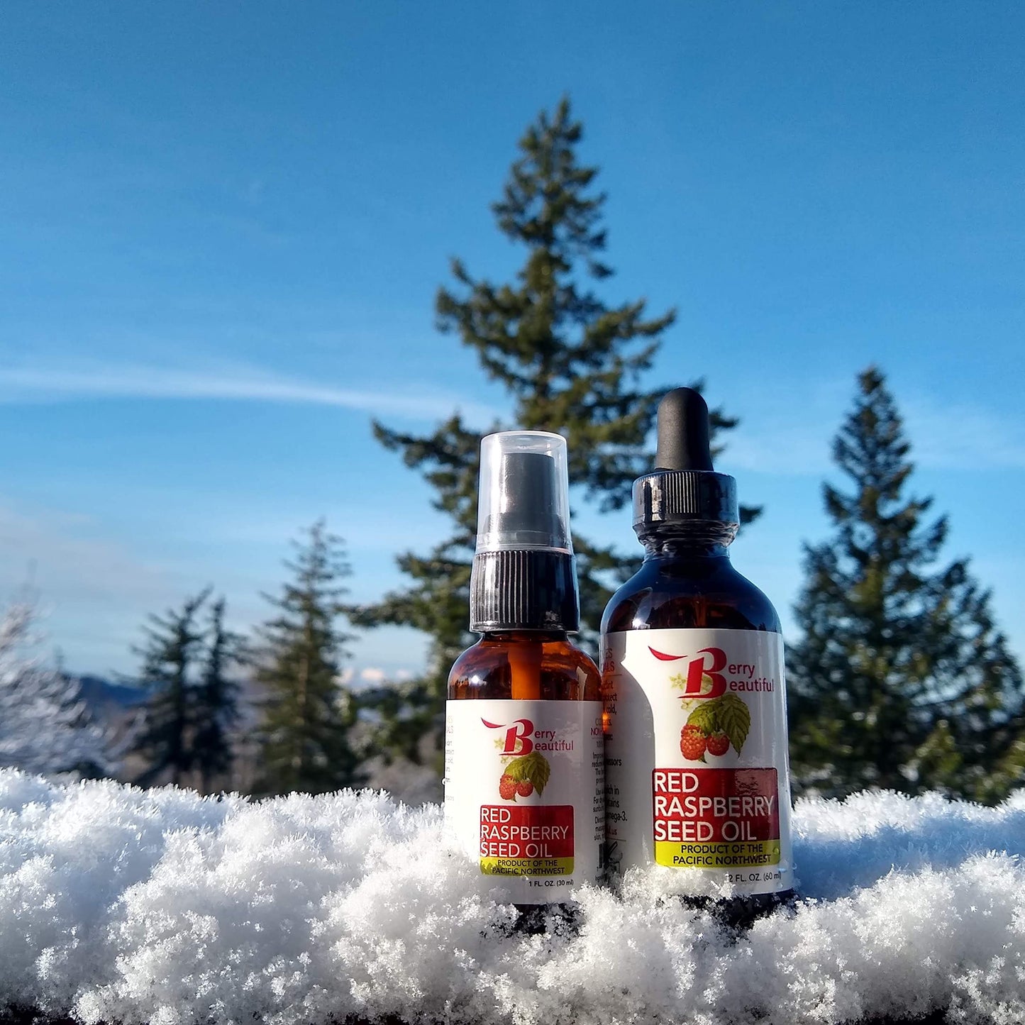 Berry Beautiful Red Raspberry Seed Oil - 1 fl oz - Cold-pressed from Raspberries grown by Northwest Berry Co-op farmers