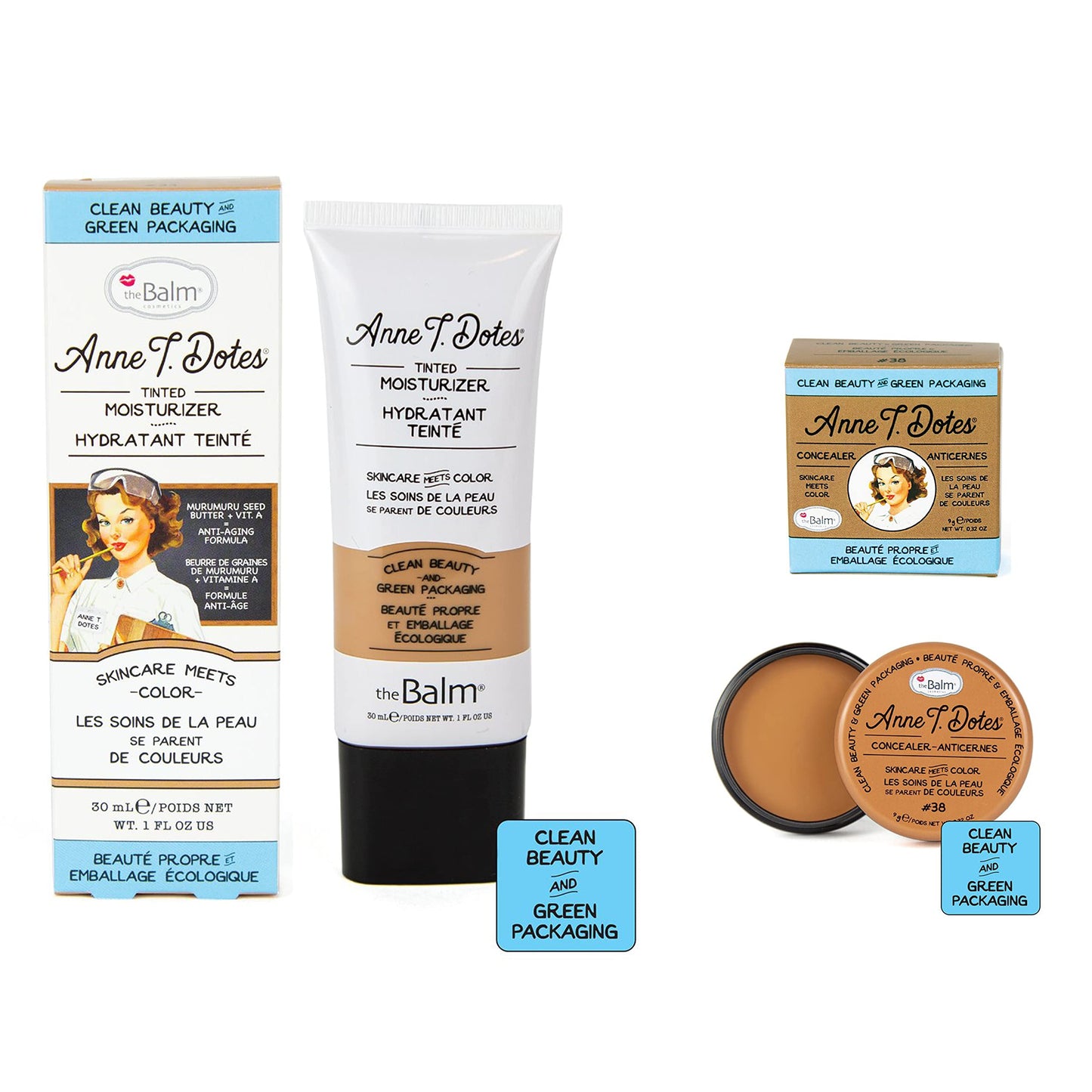 Anne T. Dotes Tinted Moisturizer & Concealer Set #38 (For Very Tan Skin)