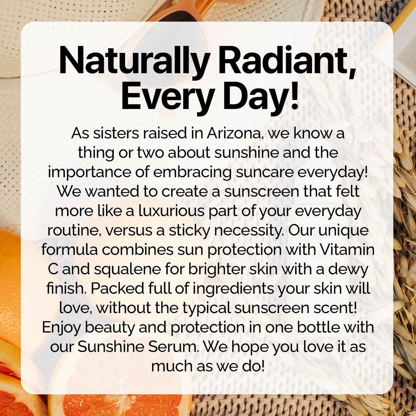 EveryRay Suncare - Sunshine Serum - Enriched Mineral Suncreen Serum - 1.69 fl oz - SPF 50 with skin hydrating squalane and Vitamin C - For All Skin Types and Skin Tones