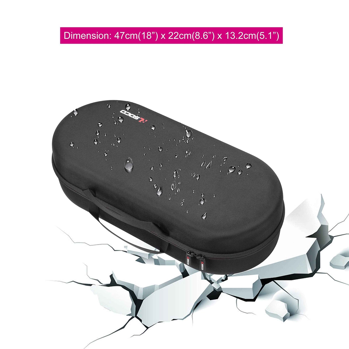 RLSOCO Hard Case for Dyson Airwrap Complete Long/Complete Styler HS08 HS05 HS01,NOT for Dyson Airwrap i.d. - Fits 4pcs Long Barrels or Short Barrels - Black (Case Only,Hair Styler is not Included)