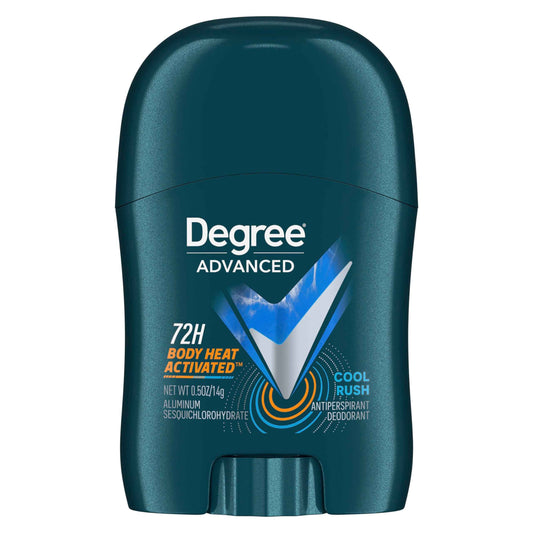 Degree Men Antiperspirant Deodorant Cool Rush Pack of 36 72-Hour Sweat & Odor Protection Antiperspirant For Men with Body Heat Activated Technology 0.5 oz