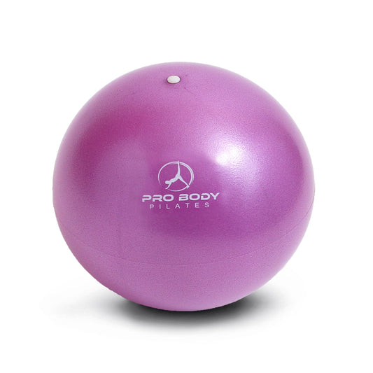 ProBody Pilates Ball Small Exercise Ball, 9 Inch Barre Ball, Mini Soft Yoga Ball, Workout Ball for Stability, Barre, Ab, Core, Physio and Physical Therapy Ball at Home Gym & Office (Purple)