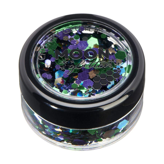 Mystic Chunky Glitter by Moon Glitter ??100% Cosmetic Glitter for Face, Body, Nails, Hair and Lips - 3g - Galaxy