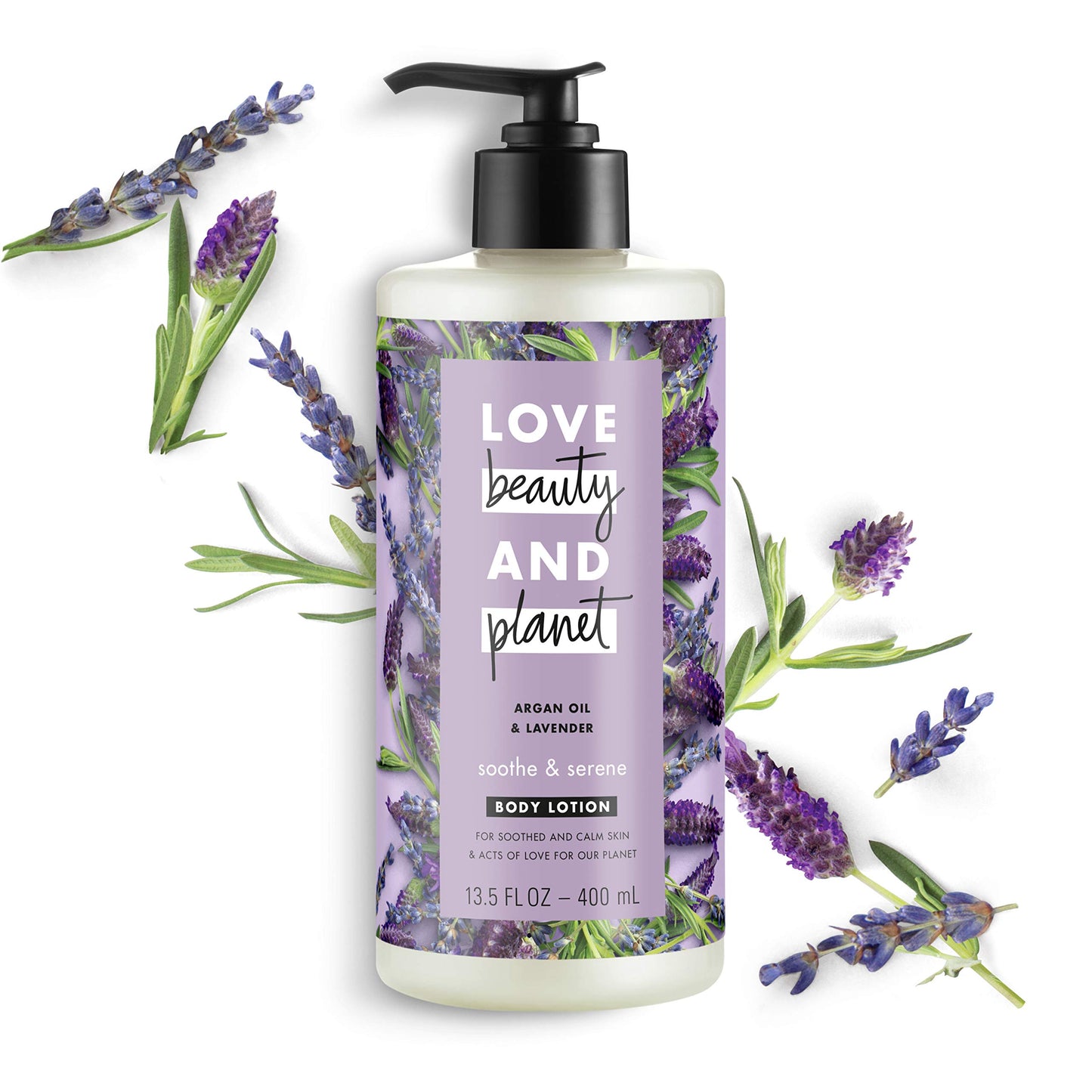 Love Beauty And Planet Body Lotion Argan Oil and Lavender, 13.5 Ounce (Pack of 3)