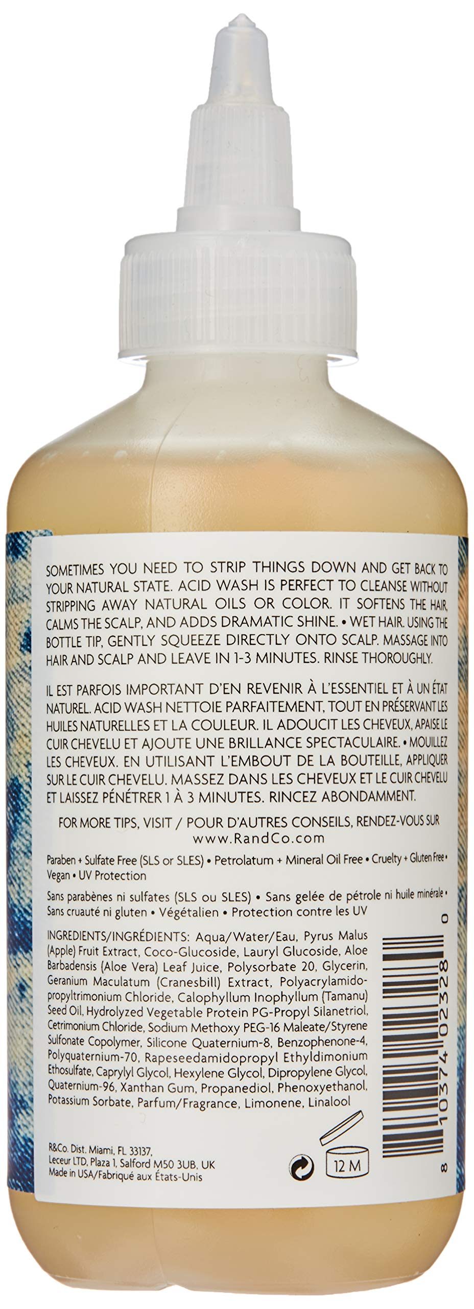 R+Co Lost Treasure Apple Cider Vinegar Cleansing Rinse | Dramatic Shine + Softens Hair + Preserves Color | Vegan + Cruelty-Free | 6 Oz