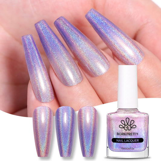 Born Pretty Thermal nail polish, Discoloured nail polish DIY nail polish Flash Super Bright nail polish Peel off nail polish Pink Purple