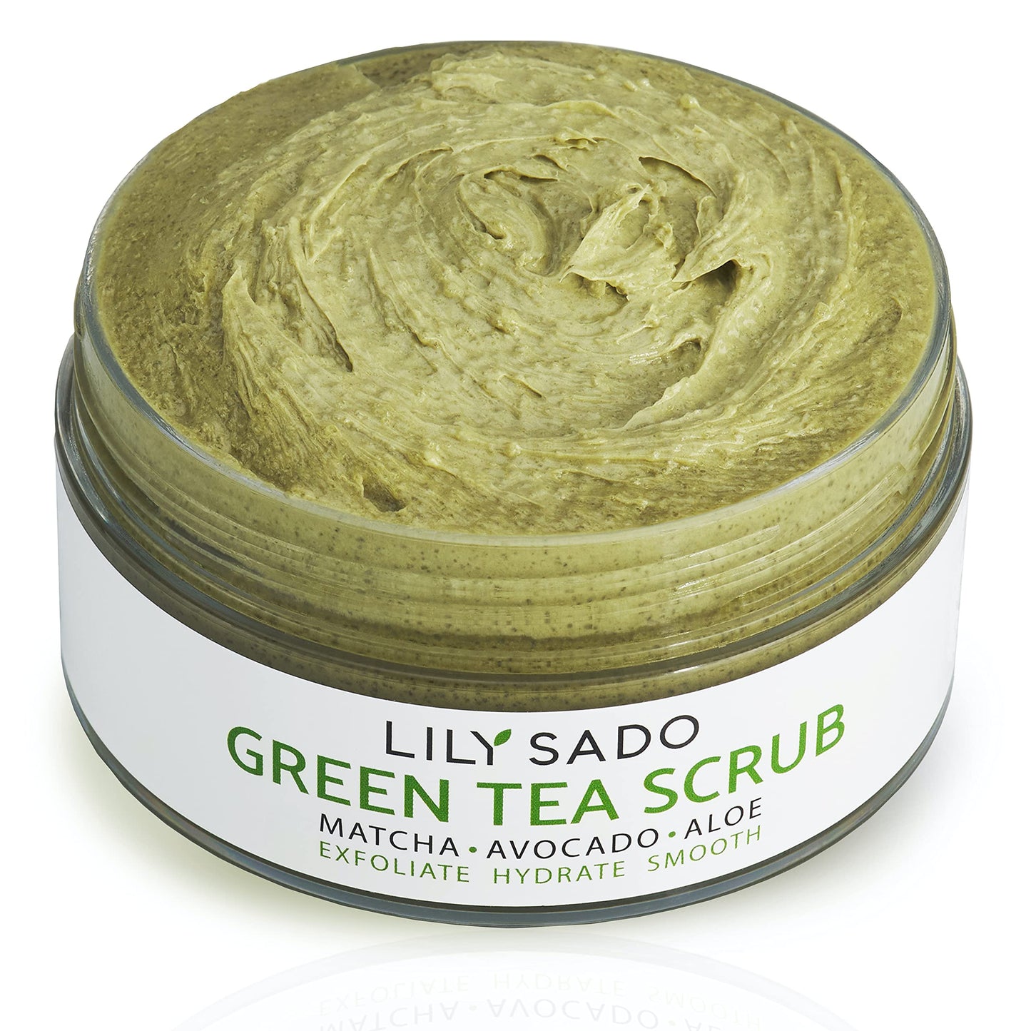 LILY SADO Matcha Made in Heaven Sugar Facial Scrub - Best Daily Facial Exfoliating Cleanser for Women & Men - Vegan Face Wash Exfoliates Skin, Treats Acne, Reduces Pore Size - 4 oz