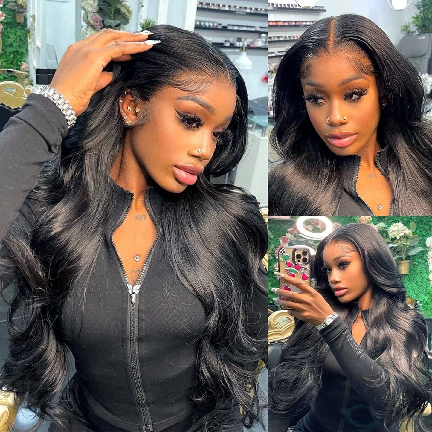 ABBETEY 30 inch Lace Front Wig Human Hair Body Wave 13x6 Lace Frontal Human Hair Wigs for Women 180 Density HD Lace Glueless Wigs Pre Plucked with Baby Hair (30 Inch, 13x6 lace front wig)