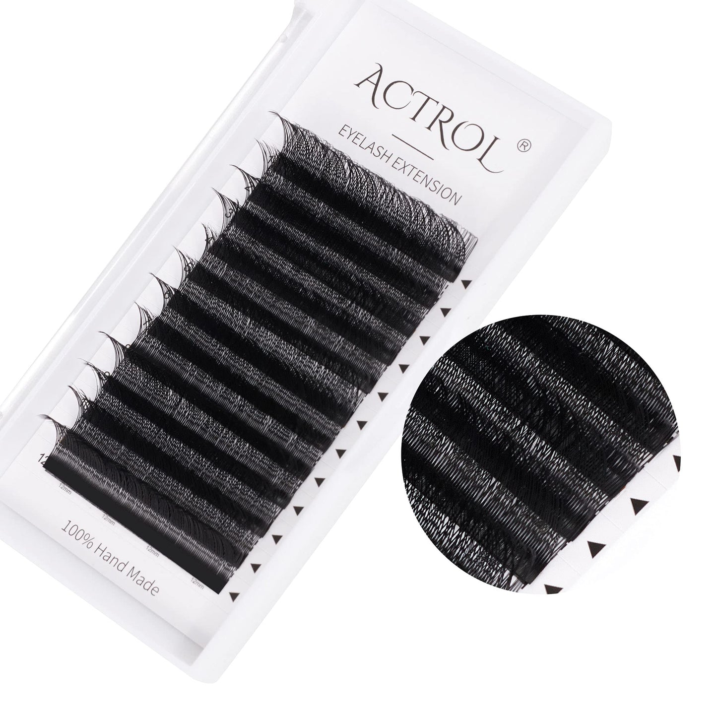 ACTROL YY Eyelashes Extension Lashes Black C Curl 0.07mm 14mm Lash Volume Extension Easy Fans Y Shaped Premade Soft Eyelashes Supply