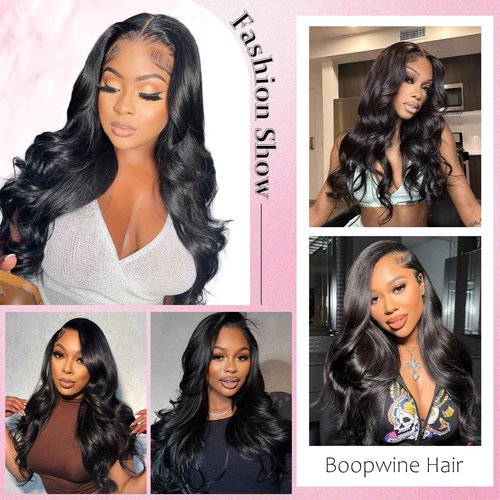 Body Wave Bundles Human Hair 14 16 18 Inch Human Hair 3 Bundles 100% Unprocessed Brazilian Raw Weave Bundle Human Hair Extensions for Black Women Natural Color