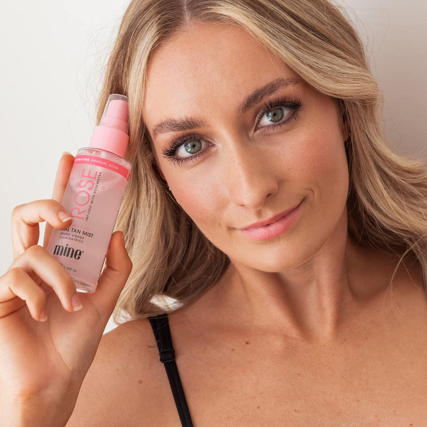 MineTan Rose Self Tanner Face | Lightweight, Ultra Hydrating Face Tanner That Absorbs Instantly For An Illuminating Skin Finish & Luminous Self Tan, Self Tanner Face Spritz, Vegan & Cruelty Free