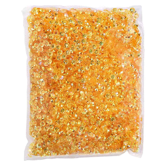 Taipoilbow 5000pcs Jelly AB Rhinestones,Resin Non Hotfix Rhinestones Flatback Rhinestones Nail Gems Rhinestones for Crafts DIY Creative Design,Clothes,Makeup,Nail Art (Clear Citrine AB)