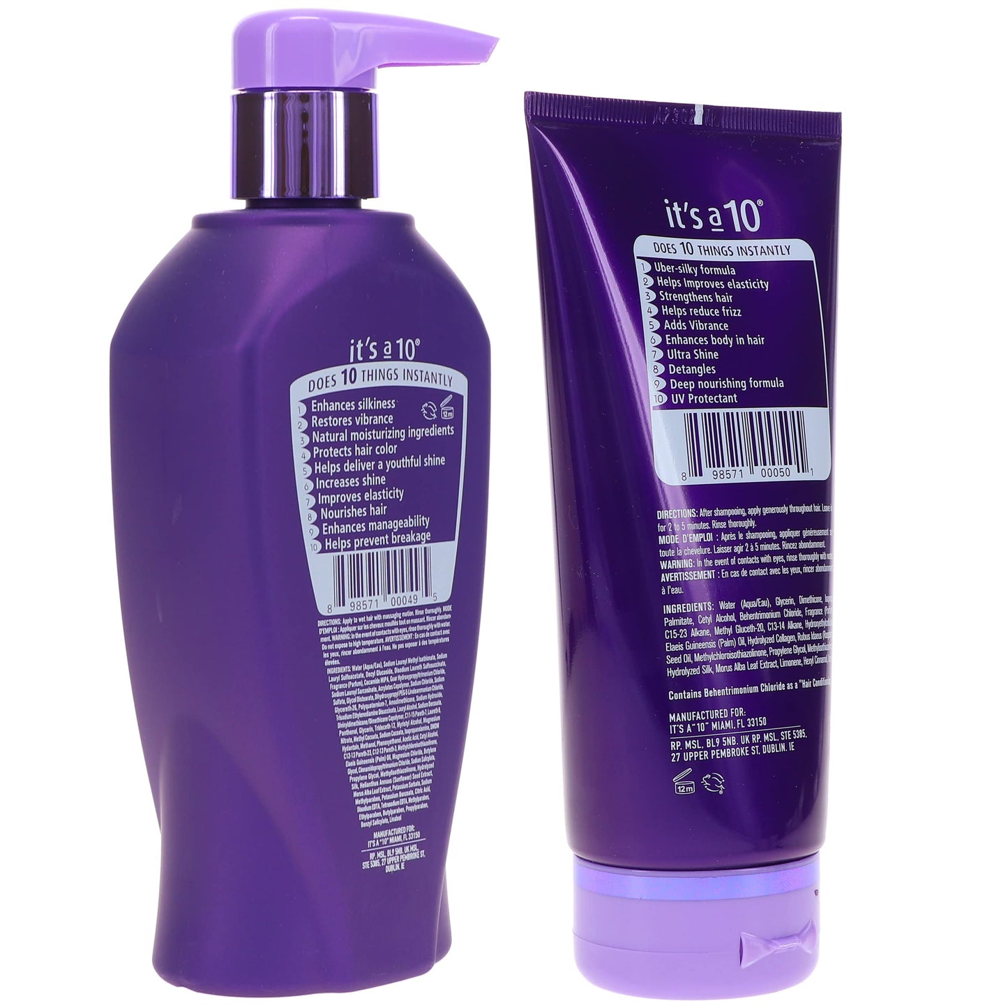 It's a 10 Silk Express Miracle Silk Shampoo10 OZ & Conditioner 5 OZ