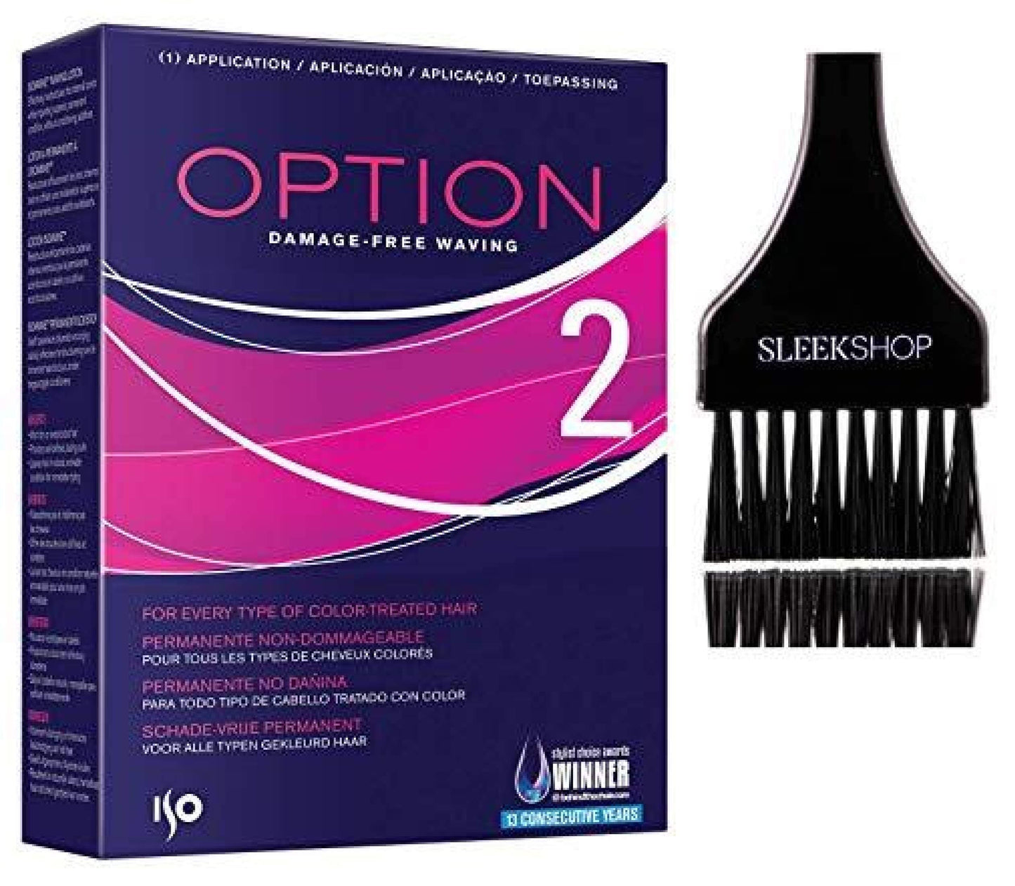 lSO OPTION Perm, Damage-Free Waving (with Sleekshop Tint Brush) Perming Hair Curls Coils (OPTION 2 - VERSION #2)