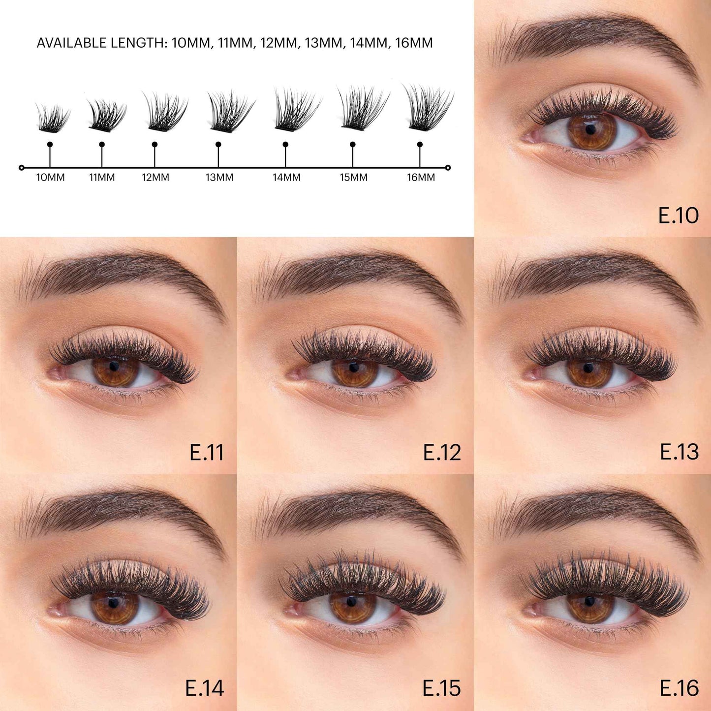 Lashify Extreme 14mm Gossamer DIY Eyelash Extensions Refill, Black, Easy False Lashes To Add Tremendous Volume