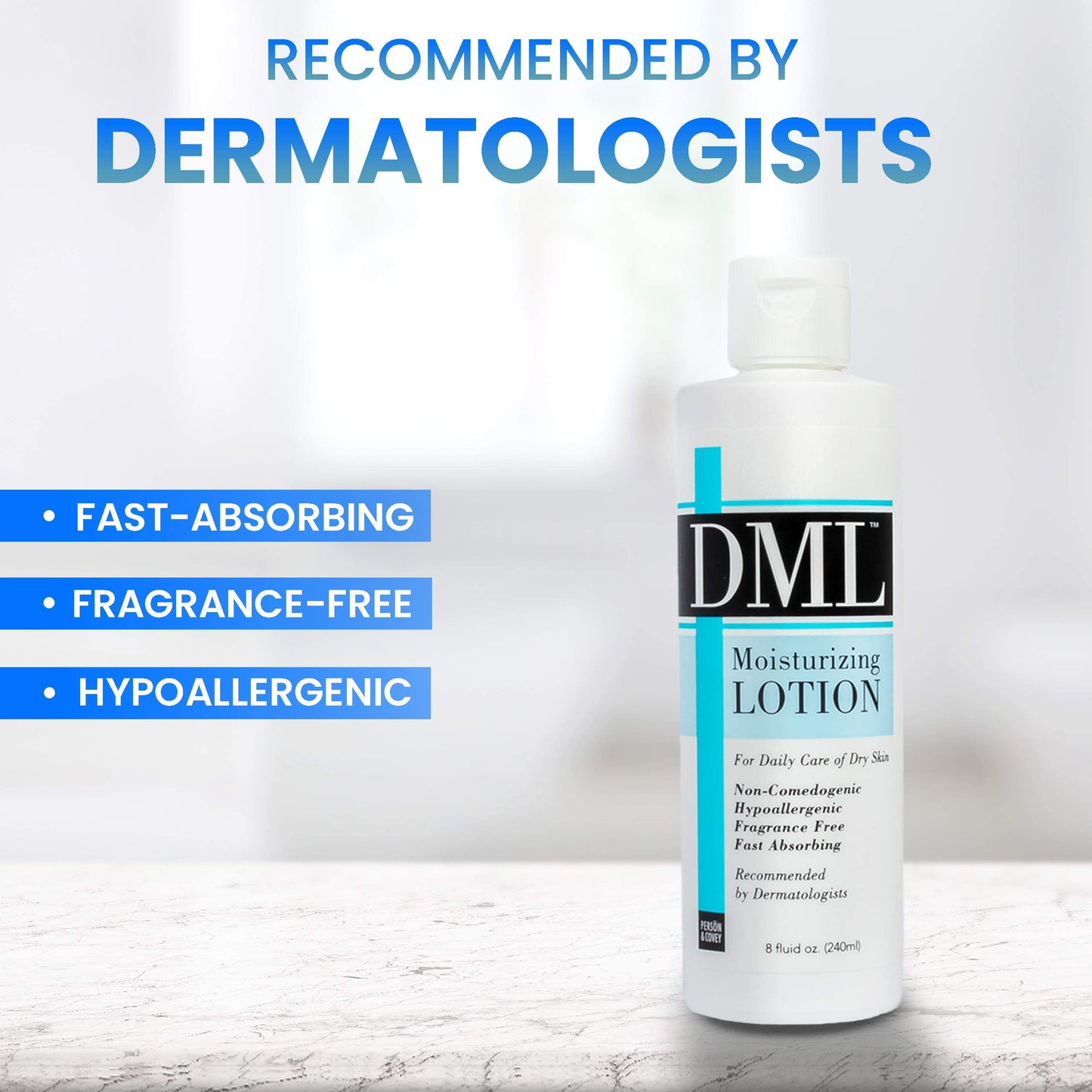 Dml Moisturizing Lotion, Fragrance Free - 8 Oz