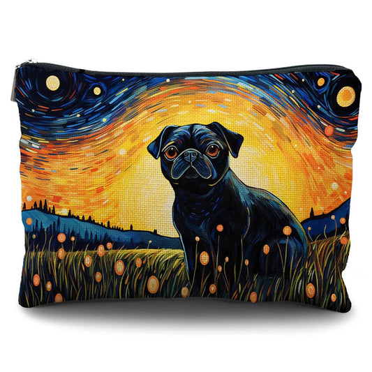 Likjad Pug Makeup Bag - Pug Gifts for Women & Lovers