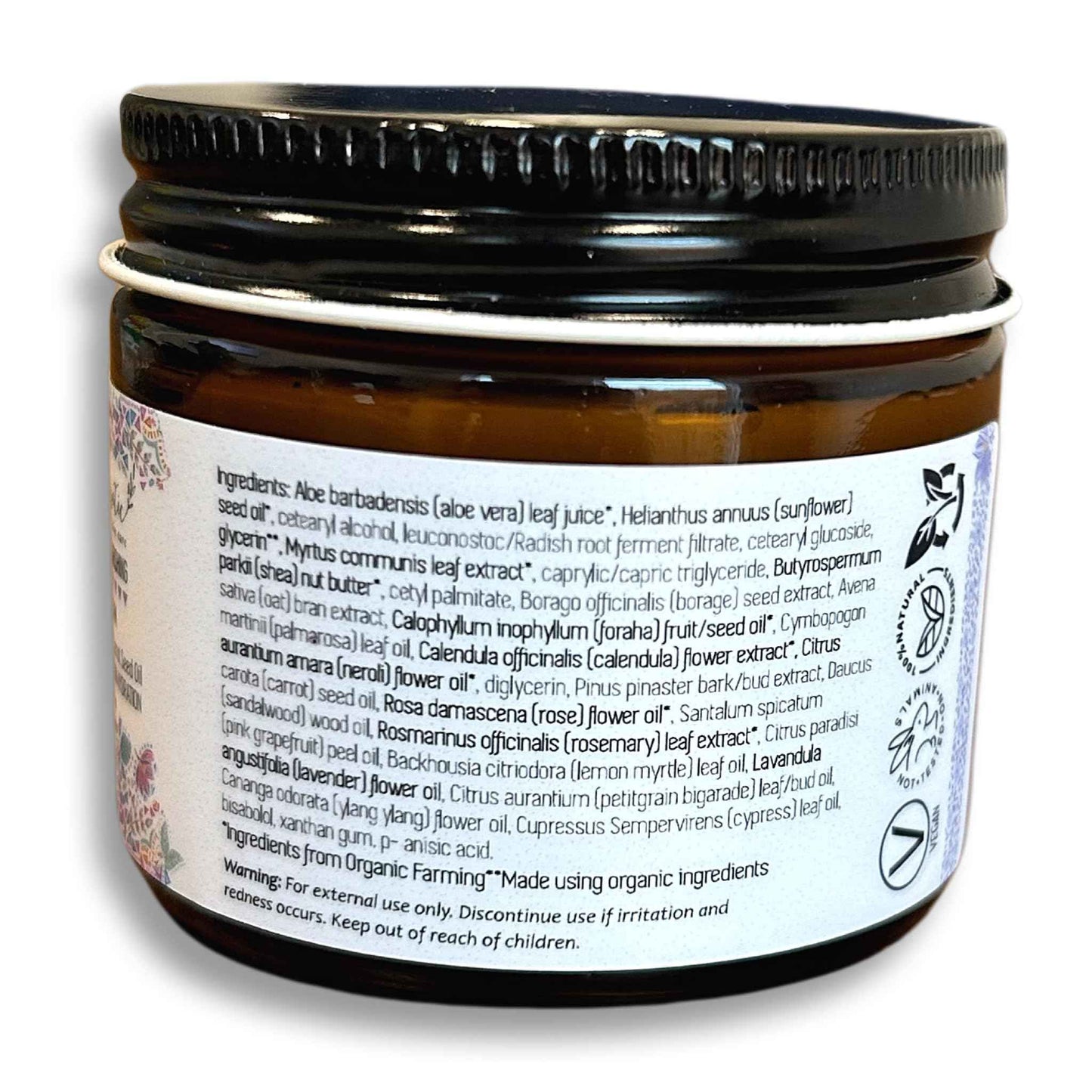 Boho Aromatic Calendula Nourishing Face Cream for Dry Skin, Natural & Organic Facial Cream, Hydrating and Moisturizing skin care product, Vegan Face Cream, calendula face cream, Facial Moisturizer