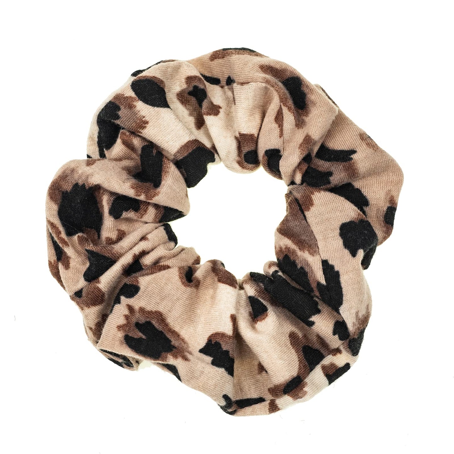 Leopard Print Scrunchies Set - 6PCS Bandana Hair Ties for Women (Assorted Prints)