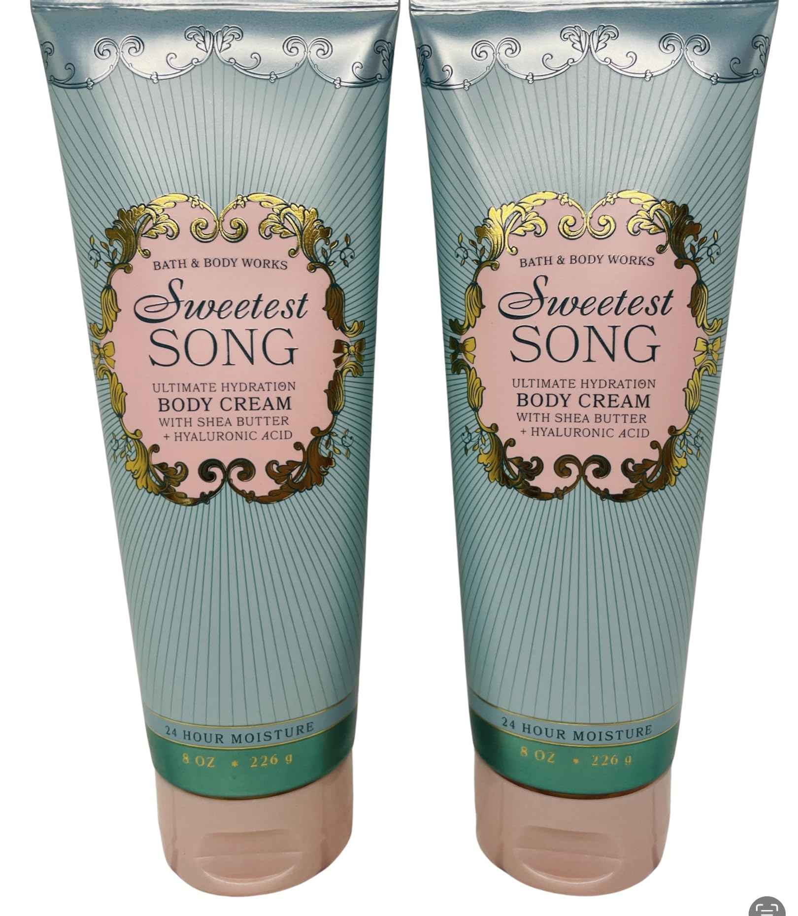Bath & Body Works Women's Sweetest Song Ultimate Hydration Body Cream 8 Ounces Pack of 2