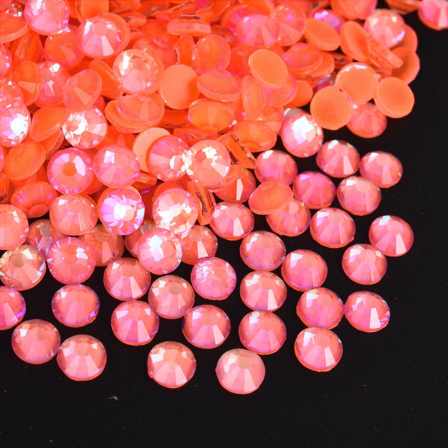 Blinginbox Flatback Glass Rhinestones,Luminous Gems 1440pcs Non Hotfix Crystal Rhinestones for Nail Crafts Clothes Tumblers Face Makeup,Hyacinth AB Luminous,SS20