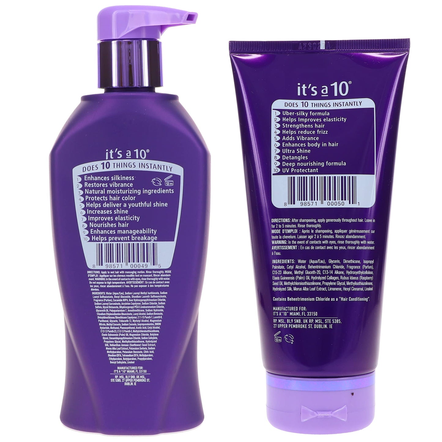 It's a 10 Silk Express Miracle Silk Shampoo10 OZ & Conditioner 5 OZ