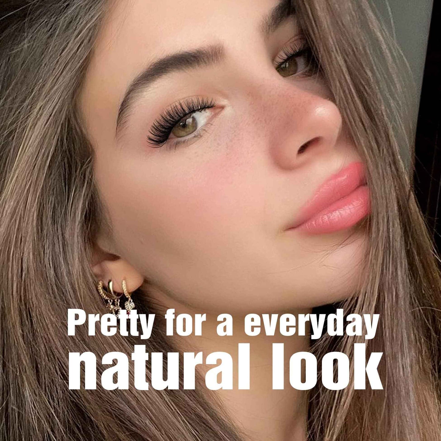 False Eyelashes Cat Eye Lashes Dramatic Fake Eyelashes Natural Look 7 Pairs 10-20 MM Fox Eye 8D Wispy Full Extension Pack Volume Thick Faux Mink Lashes Cruelty Free Light