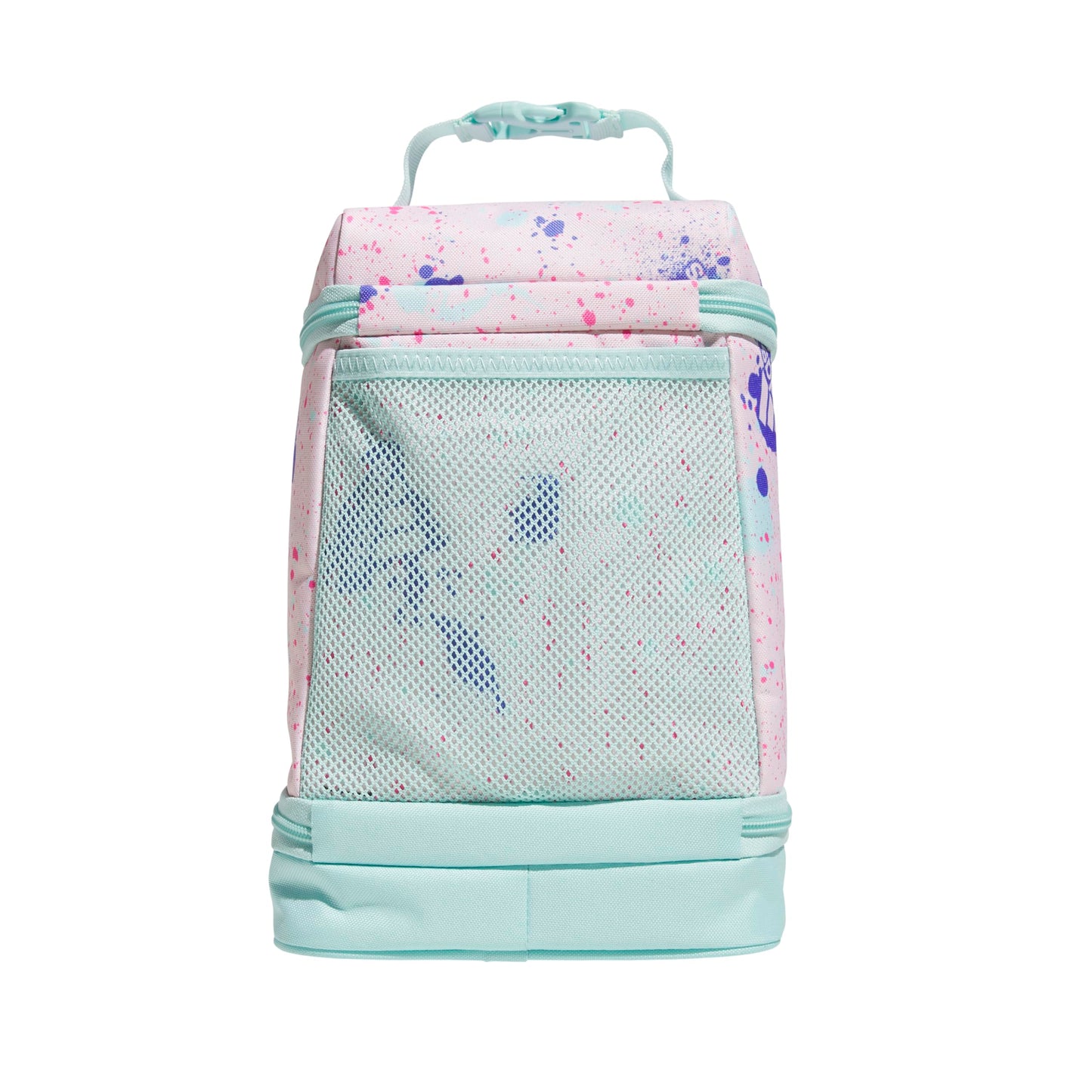 adidas Excel 2 Insulated Lunch Bag, Splatter Sandy Pink/Semi Flash Aqua Blue, One Size