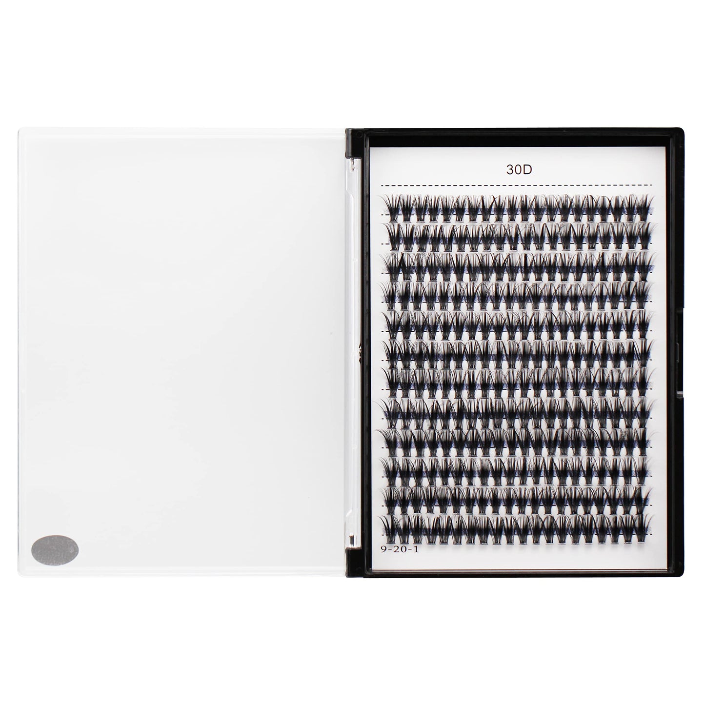 Bodermincer Lash Cluster D Curl 8-20mm To Choose Lash Clusters Natural 7D.10D.12D.15D.20D.30D.40D.50D.60D.80D.100D Cluster Eyelash Extensions Individual Lashes Cluster Wispy (30D-D Curl-9mm)