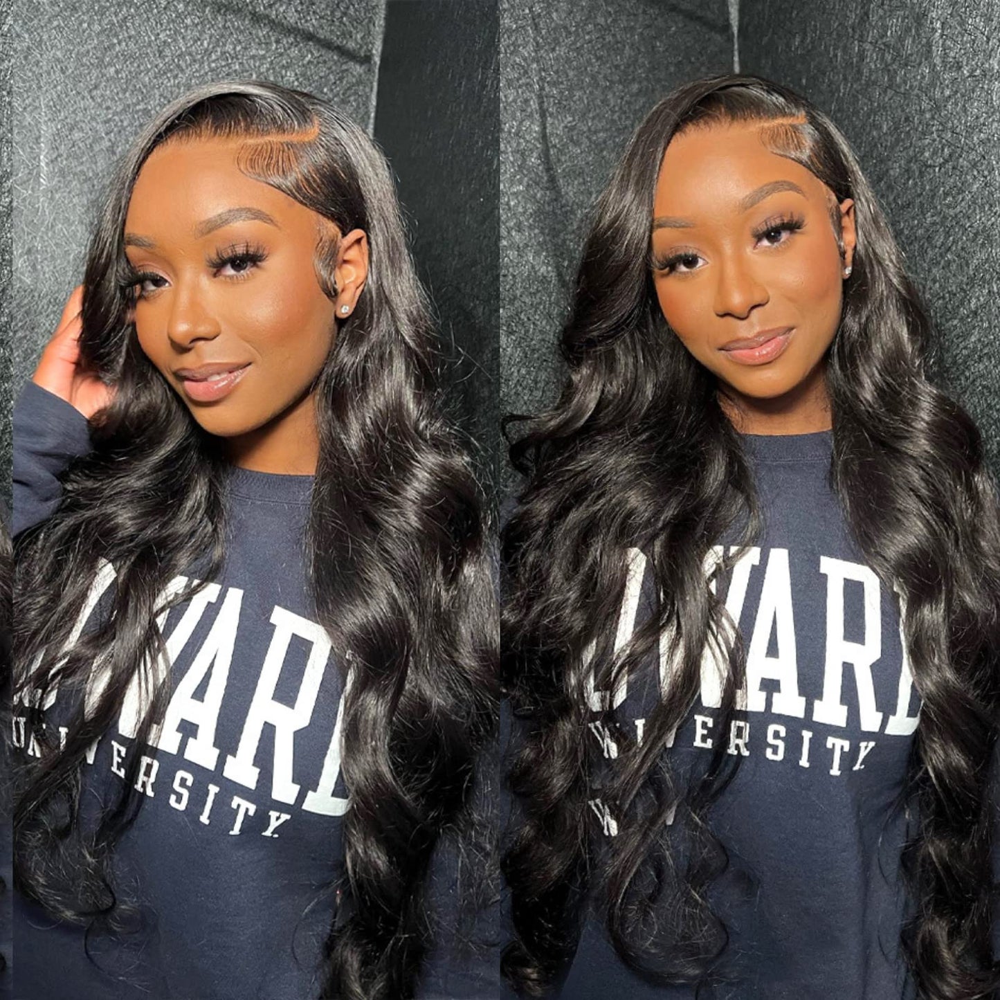 ABBETEY 30 inch Lace Front Wig Human Hair Body Wave 13x6 Lace Frontal Human Hair Wigs for Women 180 Density HD Lace Glueless Wigs Pre Plucked with Baby Hair (30 Inch, 13x6 lace front wig)