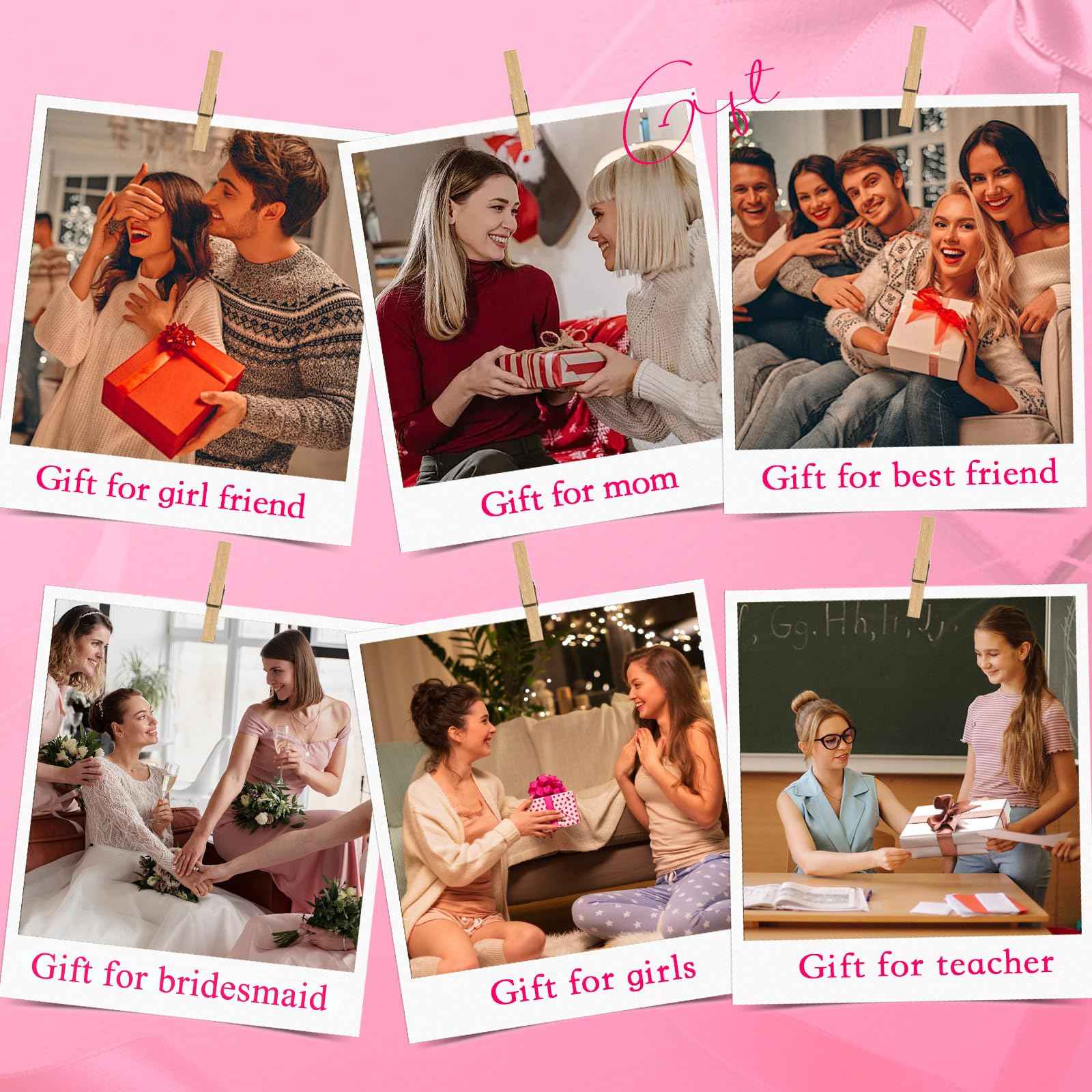 KEWWADB Travel Mirror with Lights, Initials Portable Compact Mirror, Travel Essentials, Suitable Gifts for Mom（Pink，K）