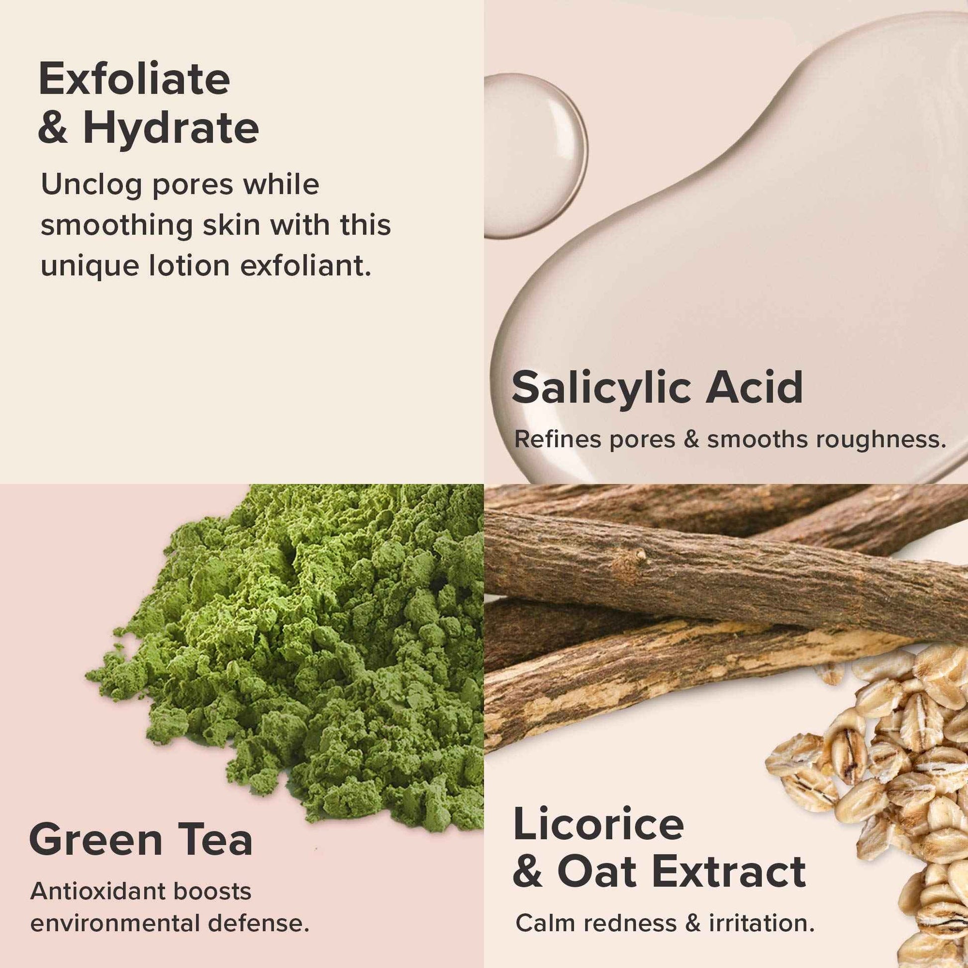 Paula's Choice SKIN PERFECTING 2% BHA Exfoliant Lotion, Salicylic Acid Exfoliant-Facial Exfoliator for Enlarged Pores, Wrinkles & Fine Lines, Suitable for Blackhead-Prone Skin, Fragrance-Free, 3.3 Oz.