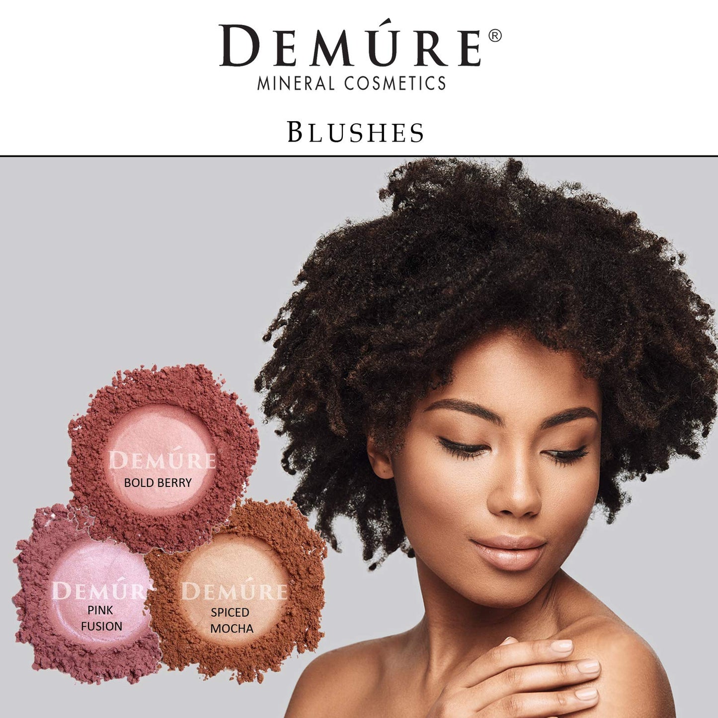 Demure Mineral Blush Makeup (Pink Fusion), Loose Powder Makeup, Natural Makeup, Blush Makeup, Professional Makeup, Cruelty Free Makeup, Blush Powder By Demure