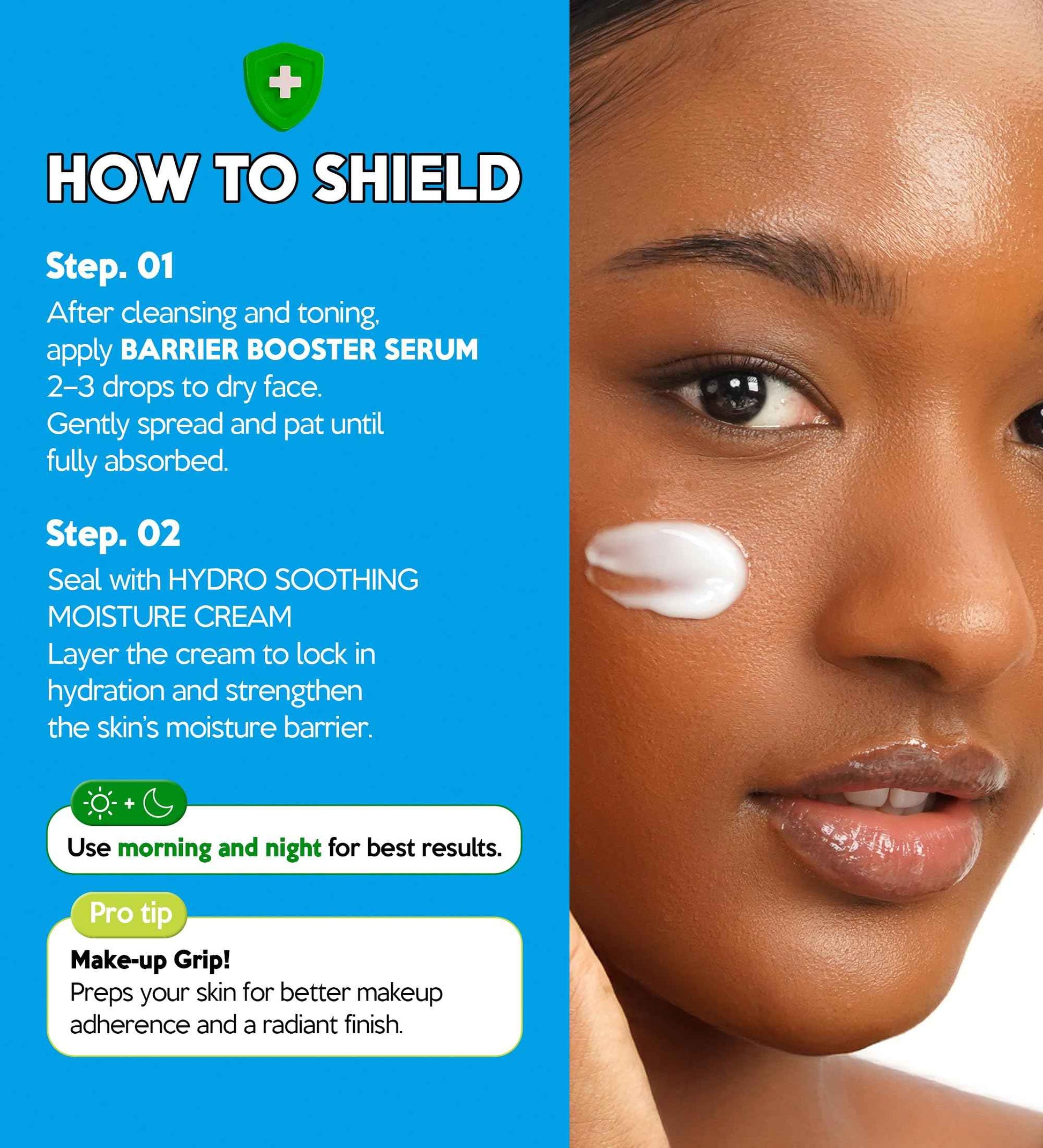 Troubless Hydro Soothing Moisture Cream - Deep Hydration & Skin Barrier Cream for Face w/ 10,000 ppm Panthenol & Tea Tree 4-Terpineol - Soothing & Non-Greasy Face Moisturizer (2.36 fl oz)