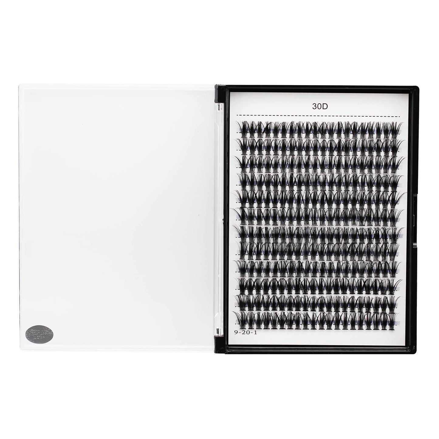 Bodermincer 10D/20D/30D/40D/50D/60D/80D 240 Clusters Lashes C/D Curl 10-12-14-16mm MIX/14-16-18-20mm MIX Fluffy Single Cluster False Lashes Premade Volume Fans (30D-12MM, D Curl)