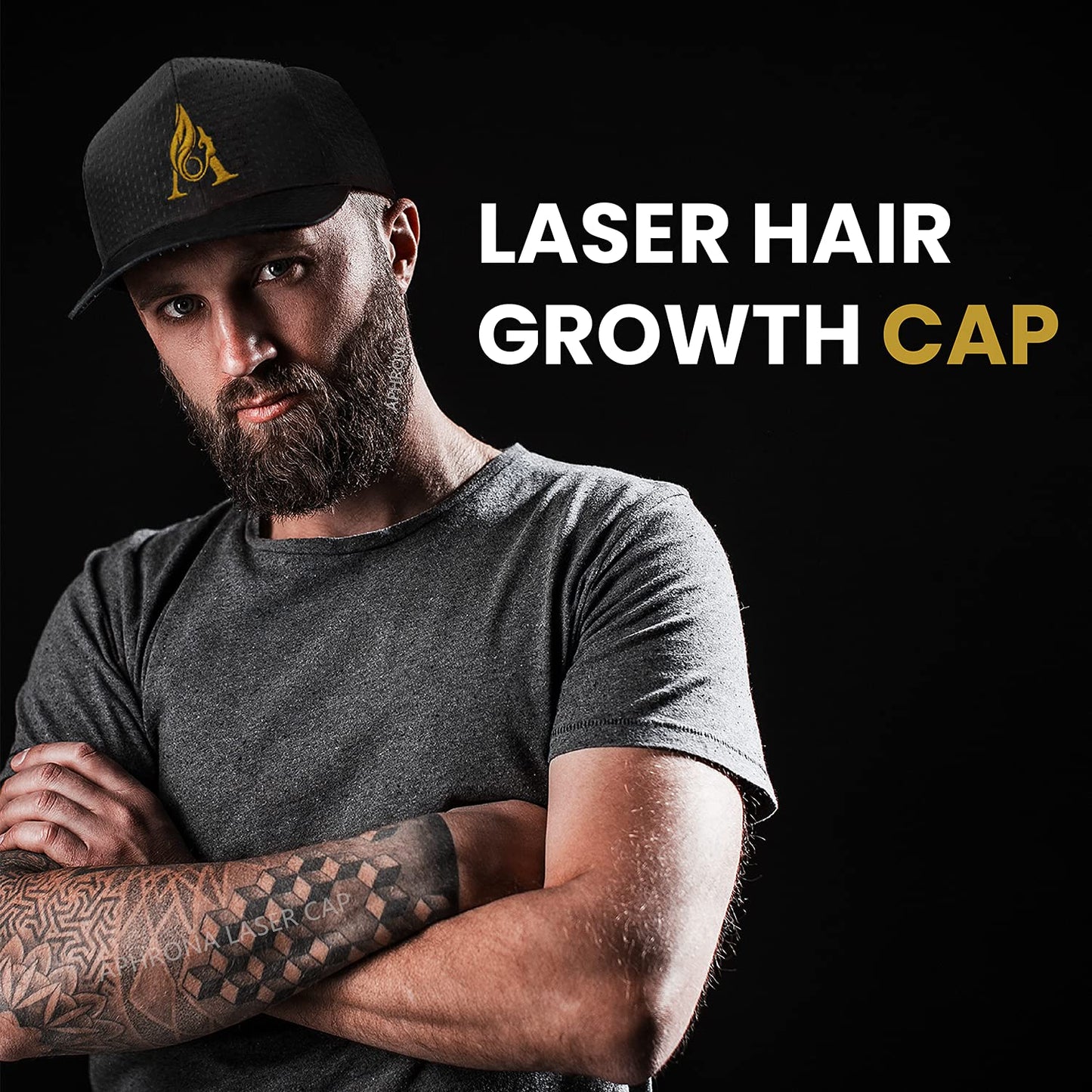 Aphrona® Advanced Hair Growth System 272 HairPro for Men and Women I For Mild to Moderate Hair Loss I Rechargeable Laser Cap for Hair Regrowth I Clinically Proven I FDA Cleared for Men and Women