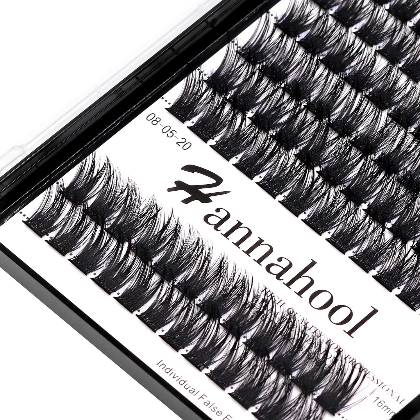 Large Tray D Curl Thickness 0.07mm Mixed 8-10-12-14mm/10-12-14-16mm/12-14-16mm /14-16mm/10-12-14mm Wide Stem Individual Cluster False Eyelashes Volume Eye Lashes Extensions (mixed 14-16mm)