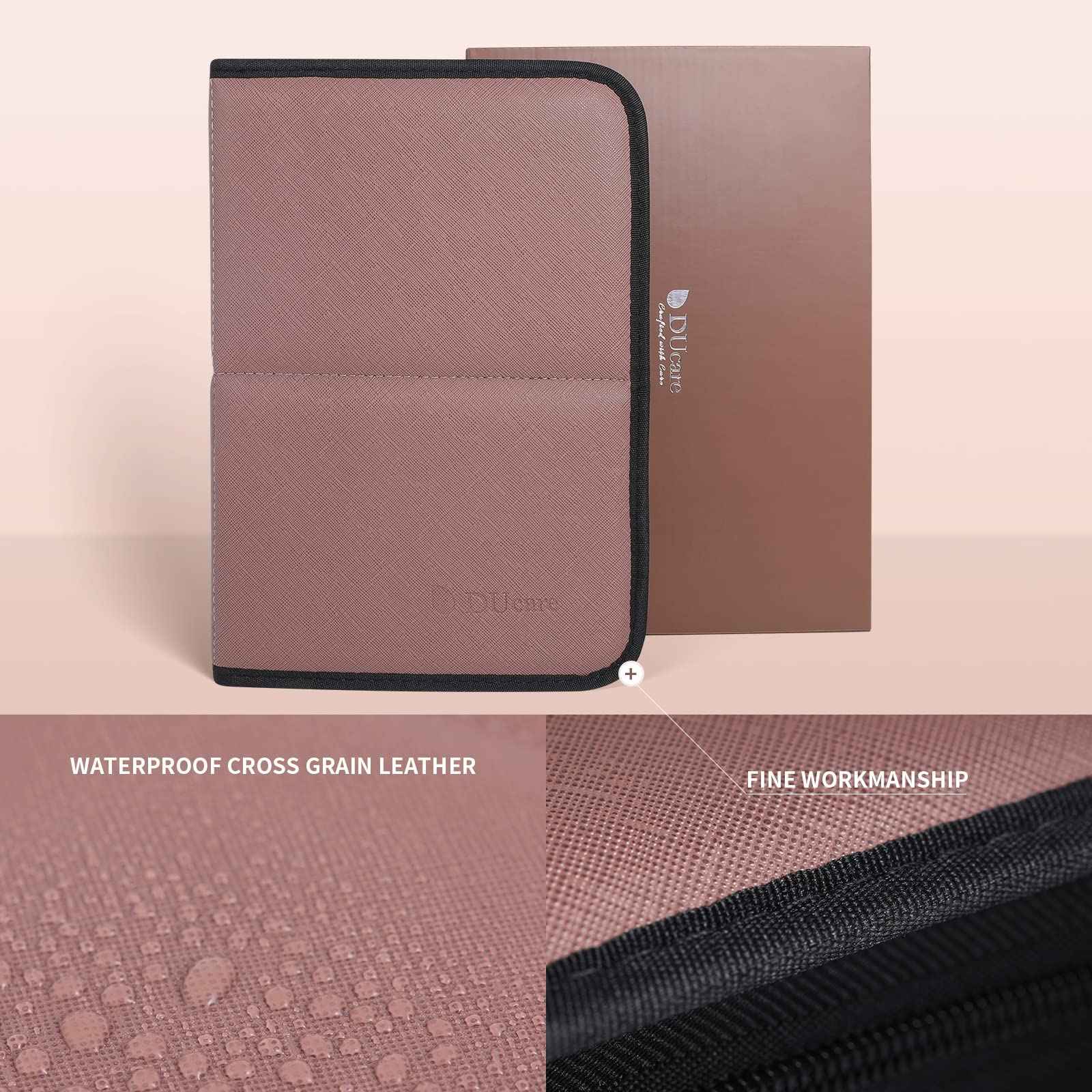 DUcare Makeup Brushes Organizer 30pcs Folding Travel Cases Makeup Brushes Stand-up Cosmetic Bag Artist Storage (only bag)