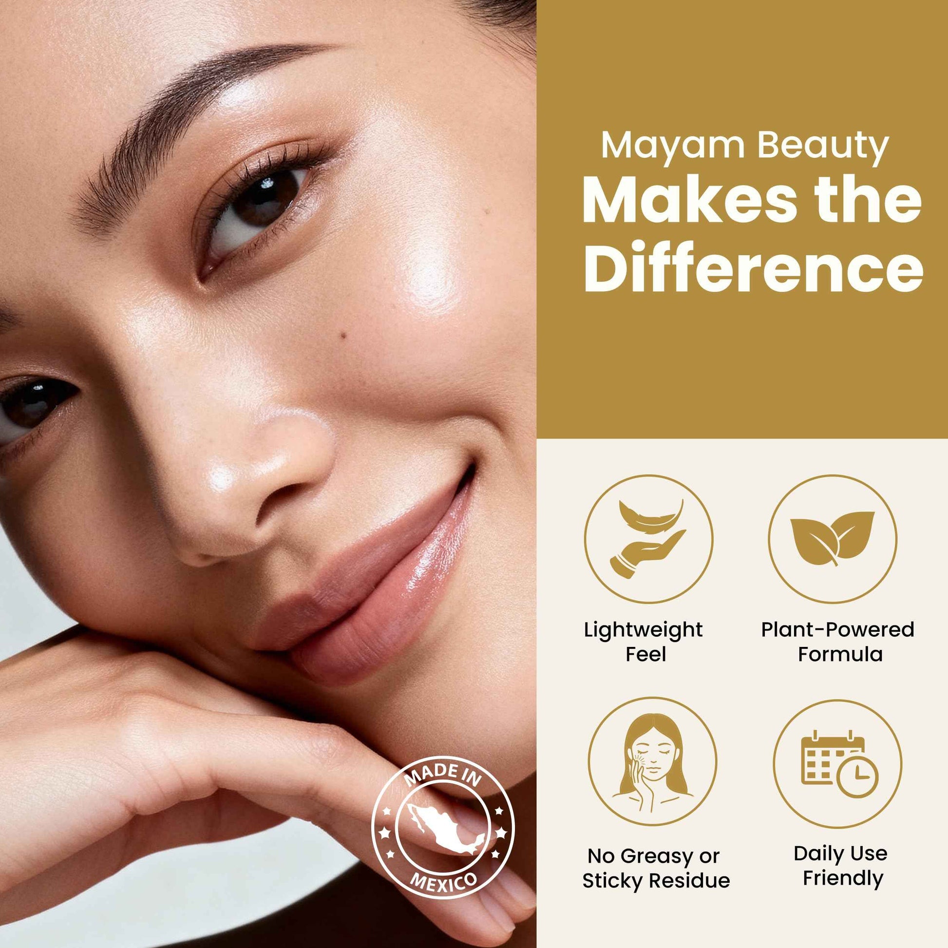 Mayam Beauty Multi-Peptide Complex Serum for Face – Anti-Aging, Wrinkle Smoothing & Skin Firming, 50ml