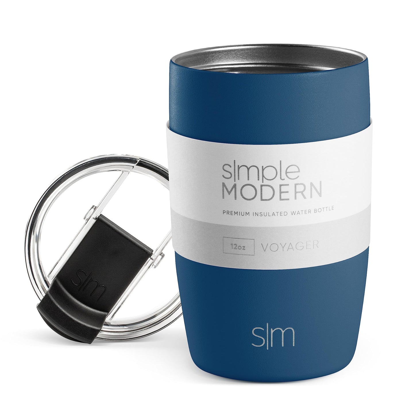 Simple Modern Travel Coffee Mug Tumbler with Flip Lid | Reusable Insulated Stainless Steel Cold Brew Iced Coffee Cup Thermos | Gifts for Women Men Him Her | Voyager Collection | 12oz | Slumberland