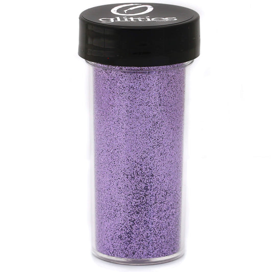 GLITTIES - Sweet Lavender - Purple Loose Fine Glitter Powder (.008") - Great for Nail Art, Nail Polish, Gel, Gel Polish or Acrylic Nail Powder - Solvent Resistant - (30 Gram Jar)