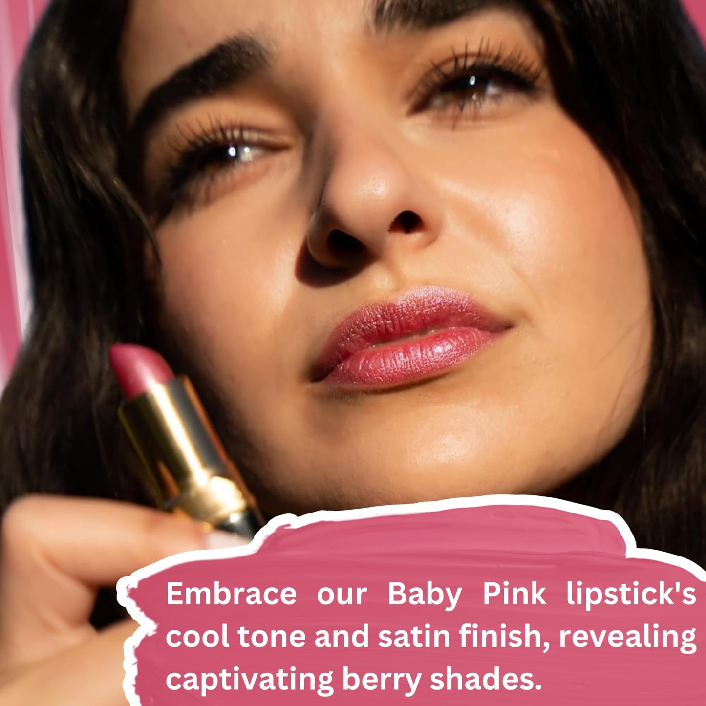 𝗘𝘀𝘀𝗲𝗻𝗰𝗲 𝗼𝗳 𝗔𝗿𝗴𝗮𝗻 Deep Moisturizing Pink Lipstick, Long Lasting Lipstick & Lip Care with Pure Organic Argan Oil, Shea Butter, Jojoba Oil & Aloe Vera Hydrating Lipstick, Precious Pink