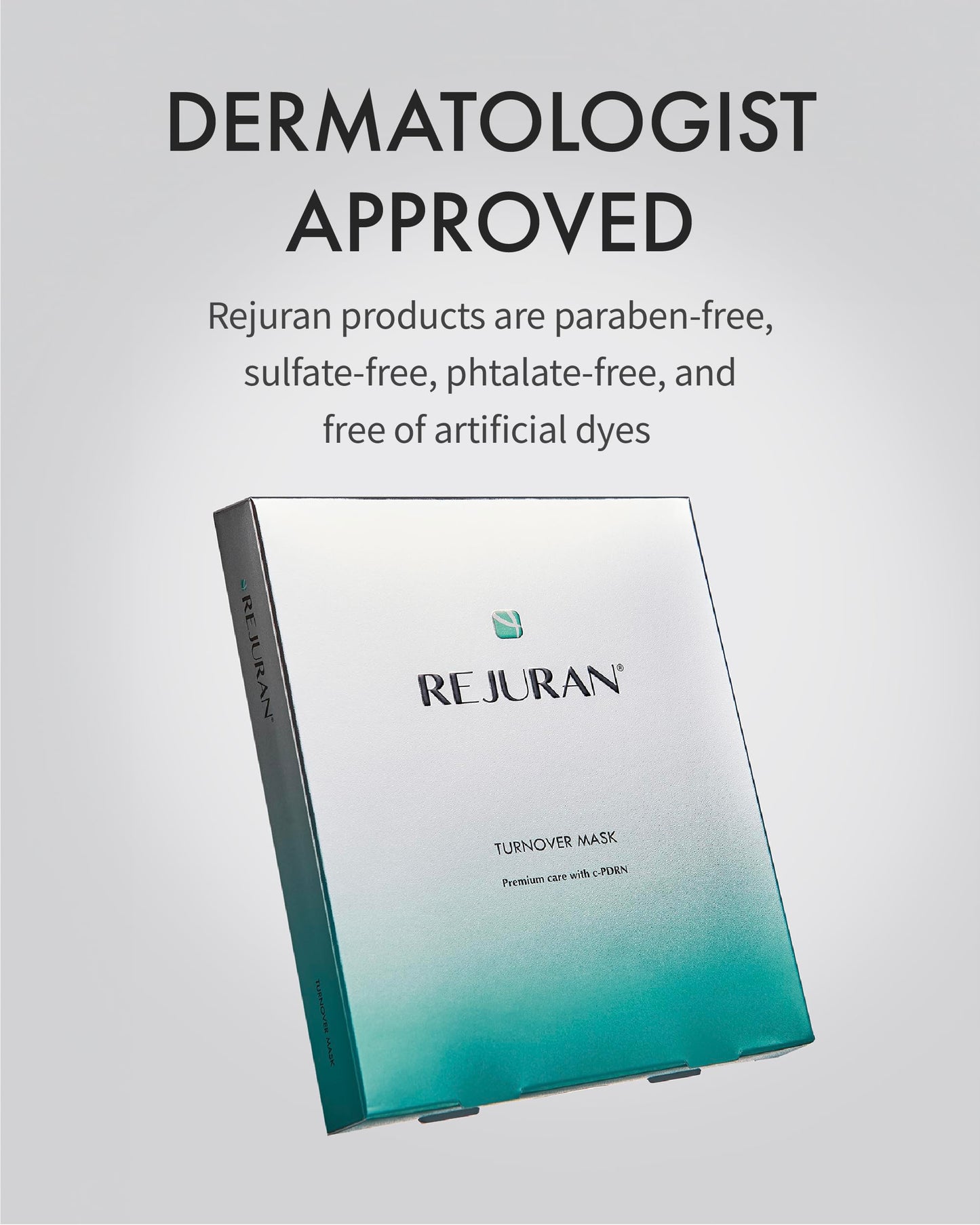 REJURAN® Turnover Mask, c-PDRN® - Skin Repair, Firming, and Deeply Nourishing Ultra Microfiber Sheet Mask, Clinically Developed Korean Skin Care 5-Pack