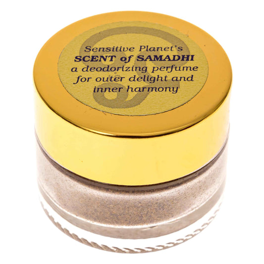 Sensitive Planet Scent of Samadhi Powder - All-Natural Deodorant and Personal Fragrance with Sandalwood, Tulsi, Rose and Clove, 2 oz Jar (1-Pack)